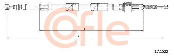 Cable Pull, parking brake (17.1522)