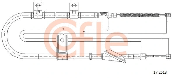 Cable Pull, parking brake (17.2513)