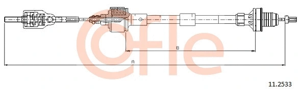 Cable Pull, clutch control (11.2533)