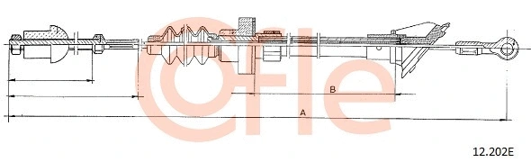 Cable Pull, clutch control (12.202E)