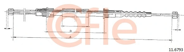 Cable Pull, parking brake (11.6793)