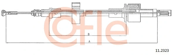 Cable Pull, clutch control (11.2323)