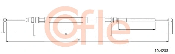 Cable Pull, parking brake (10.4233)