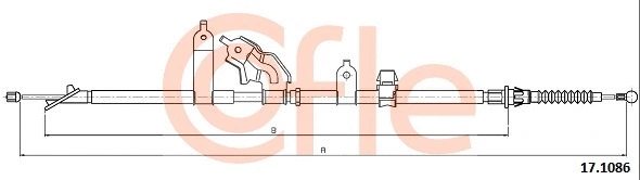 Cable Pull, parking brake (17.1086)