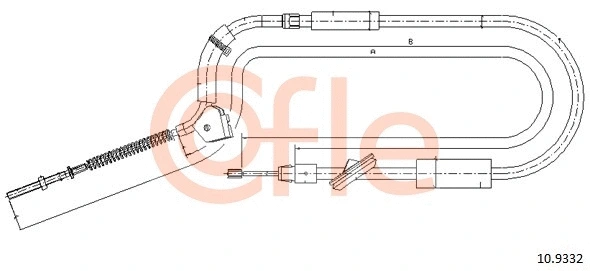 Cable Pull, parking brake (10.9332)