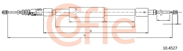 Cable Pull, parking brake (10.4527)
