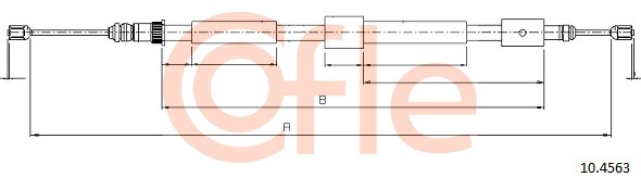 Cable Pull, parking brake (92.10.4563)