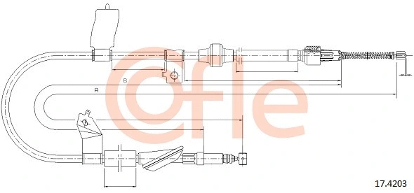 Cable Pull, parking brake (17.4203)
