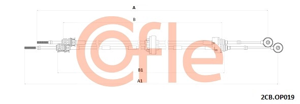 Cable Pull, manual transmission (92.2CB.OP019)