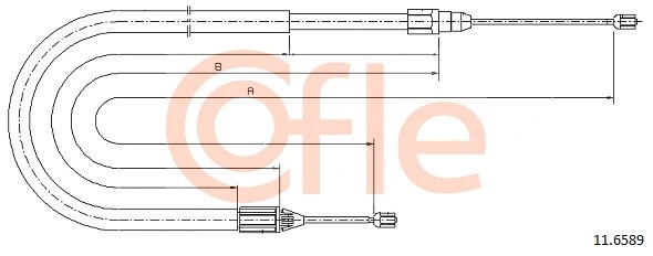 Cable Pull, parking brake (11.6589)