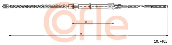Cable Pull, parking brake (10.7405)