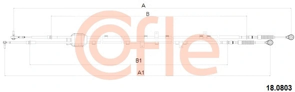 Cable Pull, manual transmission (18.0803)
