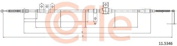 Cable Pull, parking brake (11.5346)