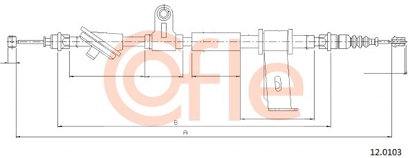 Cable Pull, parking brake (12.0103)