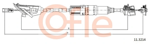 Cable Pull, clutch control (11.3214)