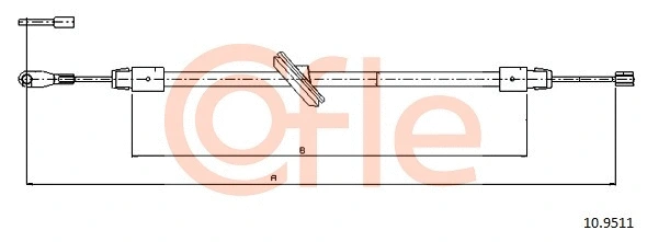 Cable Pull, parking brake (10.9511)