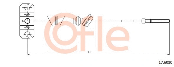 Cable Pull, parking brake (17.6030)