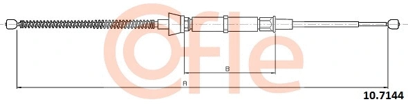 Cable Pull, parking brake (10.7144)