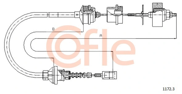 Cable Pull, clutch control (1172.3)