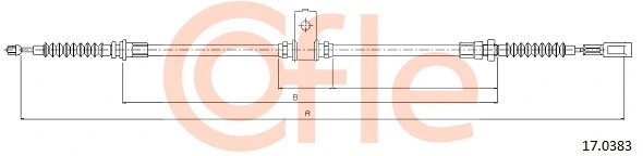 Cable Pull, parking brake (17.0383)