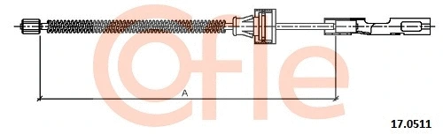 Cable Pull, parking brake (17.0511)