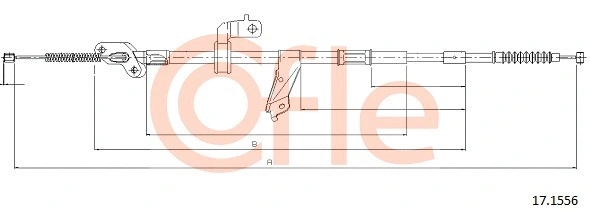 Cable Pull, parking brake (17.1556)