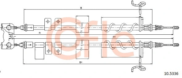 Cable Pull, parking brake (10.5336)