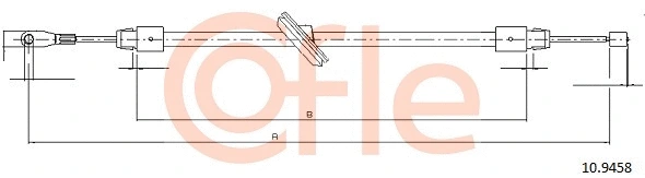 Cable Pull, parking brake (10.9458)