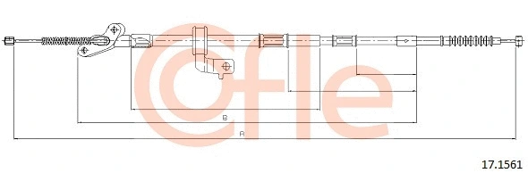 Cable Pull, parking brake (17.1561)