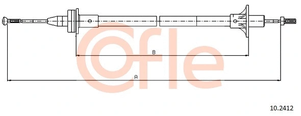 Cable Pull, clutch control (10.2412)