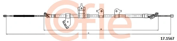 Cable Pull, parking brake (17.1567)