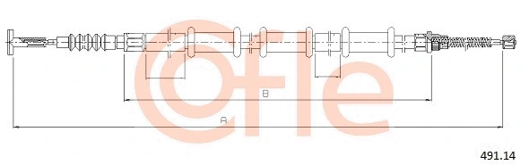 Cable Pull, parking brake (491.14)