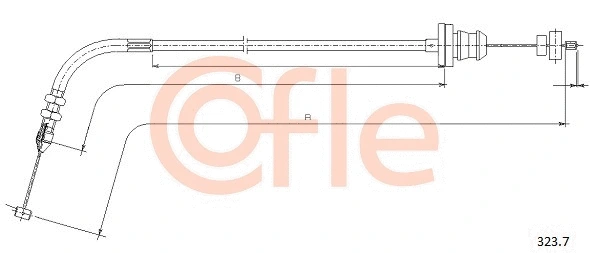 Accelerator Cable (323.7)