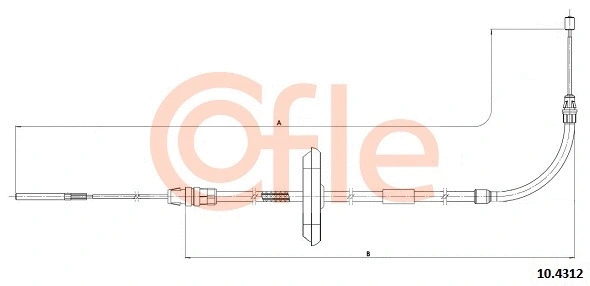 Cable Pull, parking brake (10.4312)