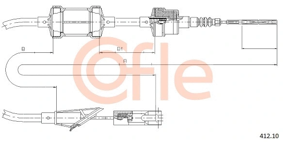 Cable Pull, clutch control (412.10)