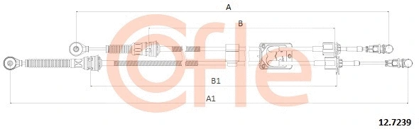 Cable Pull, manual transmission (12.7239)