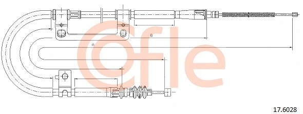 Cable Pull, parking brake (17.6028)