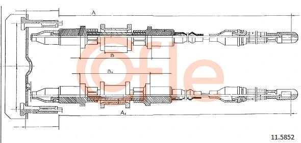 Cable Pull, parking brake (11.5852)