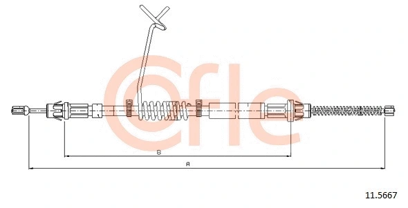 Cable Pull, parking brake (11.5667)