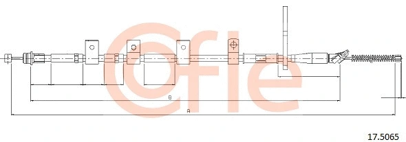 Cable Pull, parking brake (17.5065)