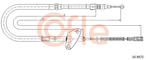 Cable Pull, parking brake (10.9872)