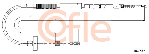 Cable Pull, parking brake (10.7537)