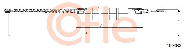 Cable Pull, parking brake (10.9038)