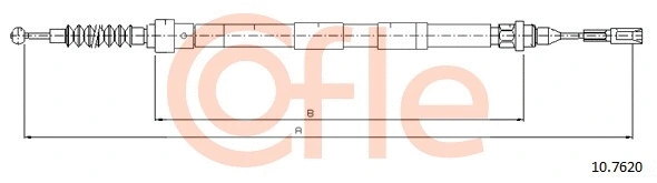 Cable Pull, parking brake (10.7620)