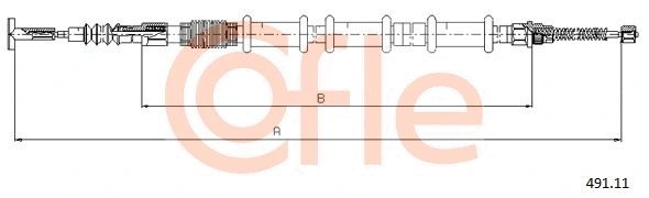 Cable Pull, parking brake (491.11)
