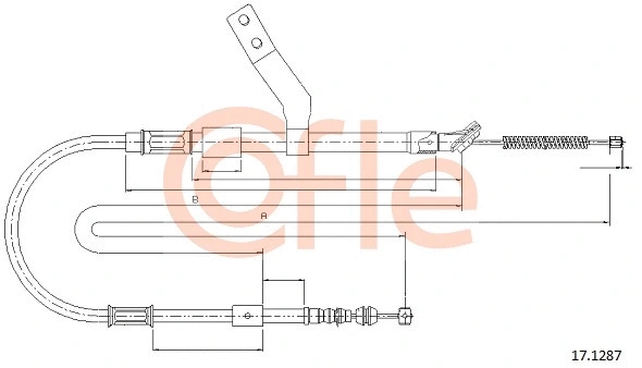 Cable Pull, parking brake (17.1287)