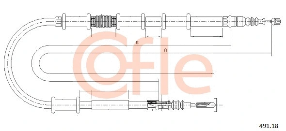 Cable Pull, parking brake (491.18)
