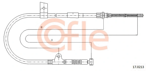 Cable Pull, parking brake (17.0213)