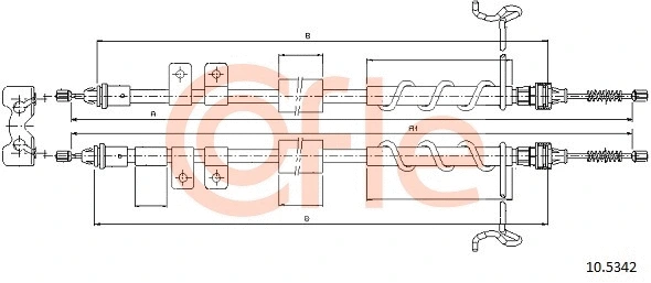 Cable Pull, parking brake (10.5342)
