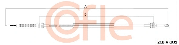 Cable Pull, manual transmission (92.2CB.VK031)